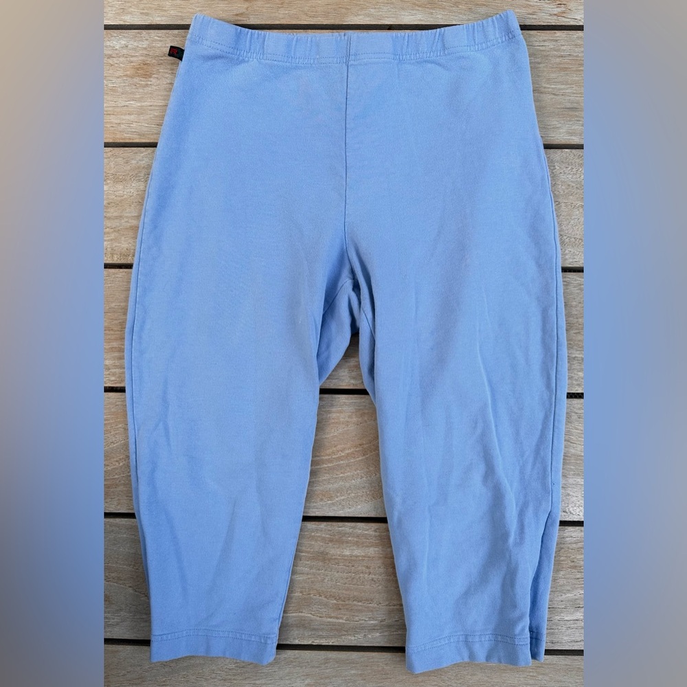 LADIES RALPH RALPH LAUREN VINTAGE PERIWINKLE BLUE STRETCH CAPRI PANTS - XS